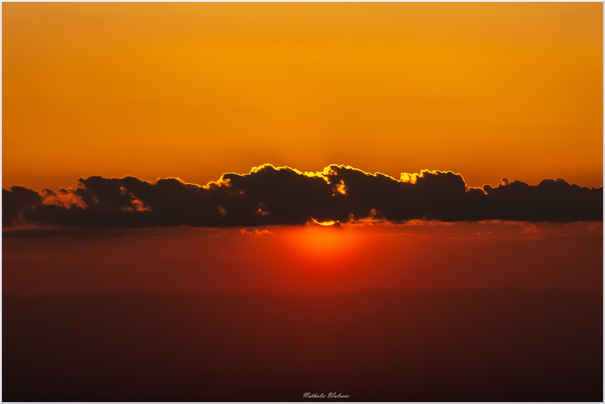 paysage de Belledonne au soleil couchant